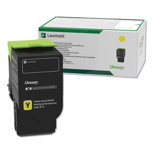 Lexmark 78C10Y0 78c10y0 Return Program Toner, 1,400 Page-Yield, Yellow