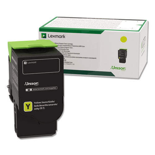 Lexmark 78C1UY0 78c1uy0 Return Program Toner, 7,000 Page-Yield, Yellow