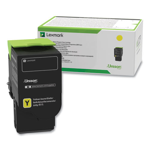 Lexmark 78C1UYE 78c1uye Ultra High-Yield Toner, 7,000 Page-Yield, Yellow