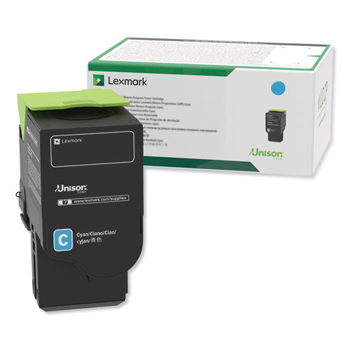 Lexmark 78C1XC0 78c1xc0 Return Program Extra High-Yield Toner, 5,000 Page-Yield, Cyan