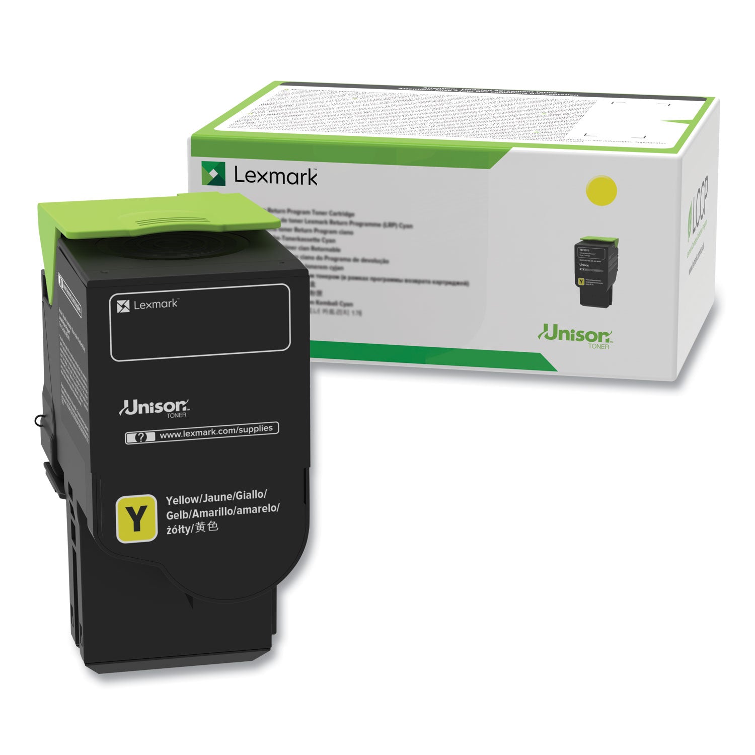 Lexmark 78C1XYE 78c1xye Extra High-Yield Toner, 5,000 Page-Yield, Yellow