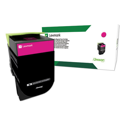 Lexmark 80C0HMG 80c0hmg Return Program High-Yield Toner, 3,000 Page-Yield, Magenta, Taa Compliant