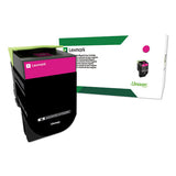 Lexmark 80C1HM0 80c1hm0 Return Program High-Yield Toner, 3,000 Page-Yield, Magenta