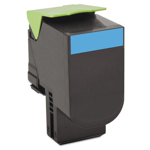 Lexmark 80C1XC0 80c1xc0 Return Program Toner, 4,000 Page-Yield, Cyan