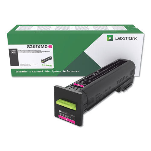 Lexmark 82K1XM0 82k1xm0 Return Program Unison Extra High-Yield Toner, 22,000 Page-Yield, Magenta