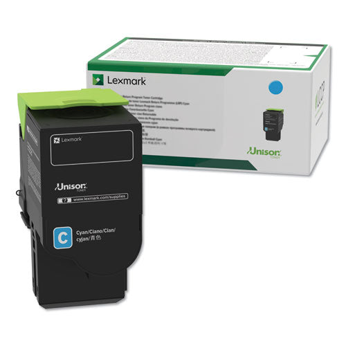 Lexmark C241XC0 C241xc0 Return Program Extra High-Yield Toner, 3,500 Page-Yield, Cyan