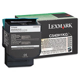 Lexmark C540H1KG C540h1kg Return Program High-Yield Toner, 2,500 Page-Yield, Black