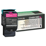 Lexmark C540H1MG C540h1mg Return Program High-Yield Toner, 2,000 Page-Yield, Magenta