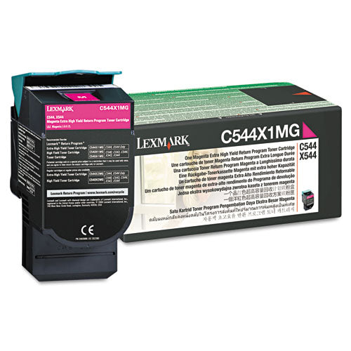 Lexmark C544X1MG C544x1mg Return Program Extra High-Yield Toner, 4,000 Page-Yield, Magenta