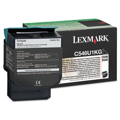 Lexmark C546U1KG C546u1kg Return Program Extra High-Yield Toner, 8,000 Page-Yield, Black