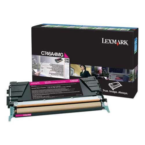 Lexmark C746A4MG C746a4mg Return Program Toner, 7,000 Page-Yield, Magenta, Taa Compliant