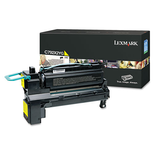 Lexmark C792X2YG C792x2yg Extra High-Yield Toner, 20,000 Page-Yield, Yellow