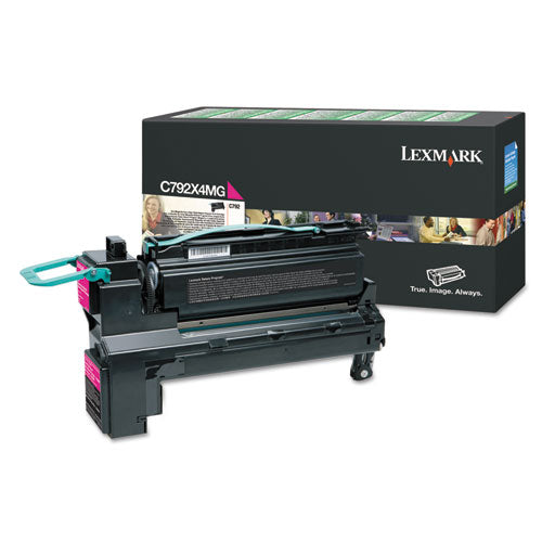 Lexmark C792X4MG C792x4mg Return Program Extra High-Yield Toner, 17,000 Page-Yield, Magenta