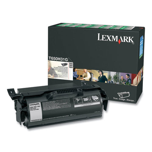Lexmark T650H31G T650h31g High-Yield Toner, 21,000 Page-Yield, Black