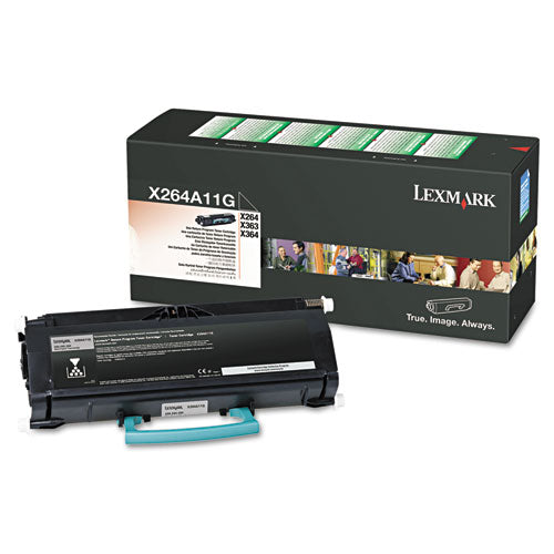 Lexmark X264A11G X264a11g Return Program Toner, 3,500 Page-Yield, Black