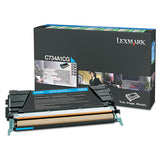 Lexmark X746A1CG X746a1cg Return Program Toner, 7,000 Page-Yield, Cyan