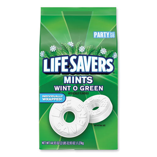 Lifesavers MMM29060 Hard Candy Mints, Wint-O-Green, 44.93 oz Bag