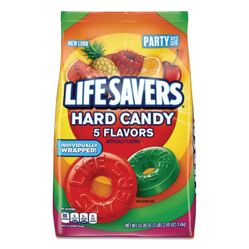 Lifesavers 28098 Hard Candy, Original Five Flavors, 50 Oz Bag