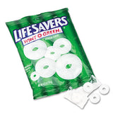 Lifesavers NFG885041 Hard Candy Mints, Wint-O-Green, Individually Wrapped, 6.25 Oz Bag
