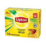 Lipton TJL00290 Tea Bags, Decaffeinated, 72/box