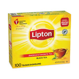 Lipton TJL00291 Tea Bags, Black, 100/Box