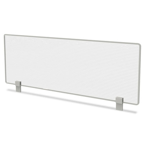 Linea Italia LITTR721 Trento Line Dividing Panel, Polycarbonate, 47.13w X 1.75d X 15.5h, Translucent