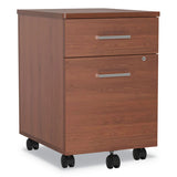 Linea Italia LITTR752CH Trento Line Mobile Pedestal File, Left Or Right, 2-Drawers: Box/file, Legal/letter, Cherry, 16.5" X 19.75" X 23.63"