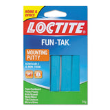 Loctite 1270884 Fun-Tak Mounting Putty, Repositionable And Reusable, 6 Strips, 2 Oz