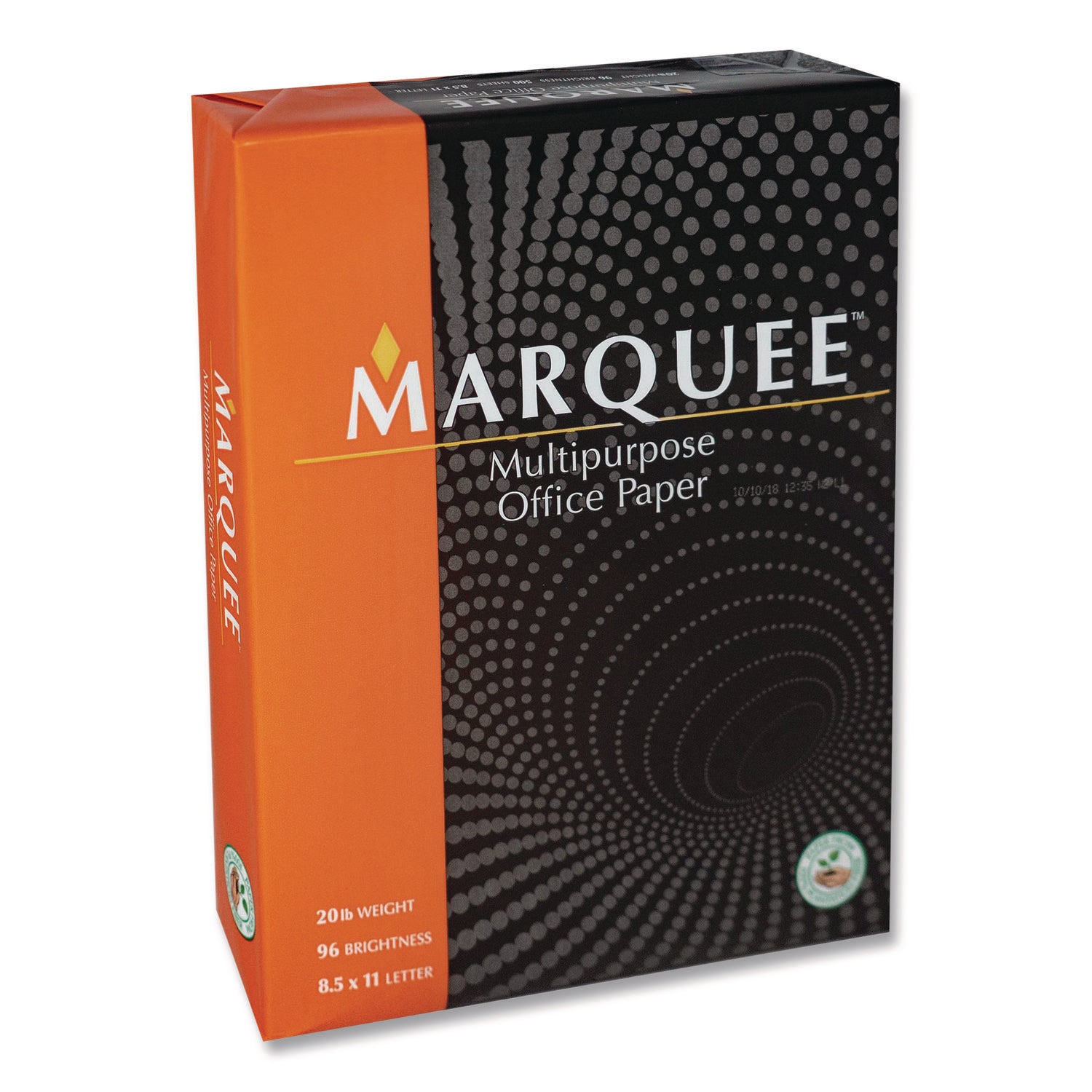Marquee MARQE811WPLT Multipurpose Office Paper, 96 Bright, 20 lb Bond Weight, 8.5 x 11, White, 500 Sheets/Ream, 10 Reams/Carton, 40 Cartons/Pallet
