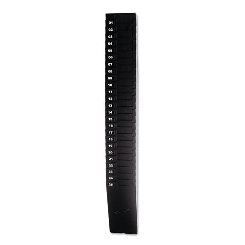 Lathem Time 25-9EX Time Card Rack For 9" Cards, 25 Pockets, Abs Plastic, Black