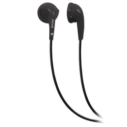 Maxell 190560 EB-95 Stereo Earbuds, 3 ft Cord, Black