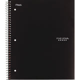 Five Star 820190 Wirebound Notebook, 5-Subject, Medium/College Rule, Assorted Cover Colors, (200) 11 x 8.5 Sheets, 2/Pack