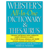 Merriam Webster FSP0471 All-In-One Dictionary/thesaurus, Hardcover, 768 Pages