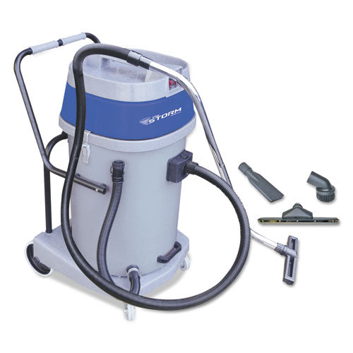 Mercury Floor Machines WVP-20 Storm Wet/dry Tank Vacuum, 20 Gal Tank Capacity, Gray