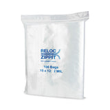 Bagco MGP MGZ2P1012 Zippit Resealable Bags, 2 mil, 10 x 12, Clear, 100 Bags/Pack, 10 Packs/Carton