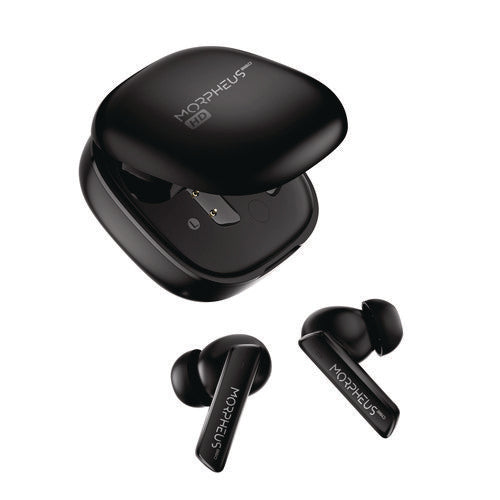 Morpheus 360 TW2750B Nemesis ANC Wireless Noise Cancelling Earbuds, Black
