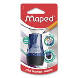 Maped Helix 068249 Tonic 1-Hole Canister Pencil Sharpener, 2.56 x 1.25 x 4.92, Randomly Assorted Colors