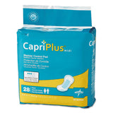 Medline BCPE02 Capri Plus Bladder Control Pads, Extra Plus, 6.5" X 13.5", 28/pack, 6/carton