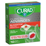 Curad CUR0055 Bloodstop Sterile Hemostat Gauze Pad, 1 X 1, 10/box