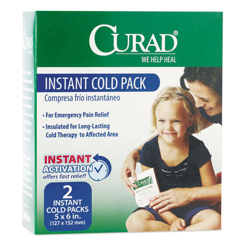 Curad CUR961R Instant Cold Pack, 5 x 6, 2/Box