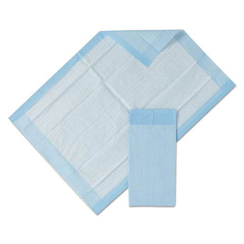 Medline MSC281232 Protection Plus Disposable Underpads, 23" X 36", Blue, 25/bag, 6 Bag/carton