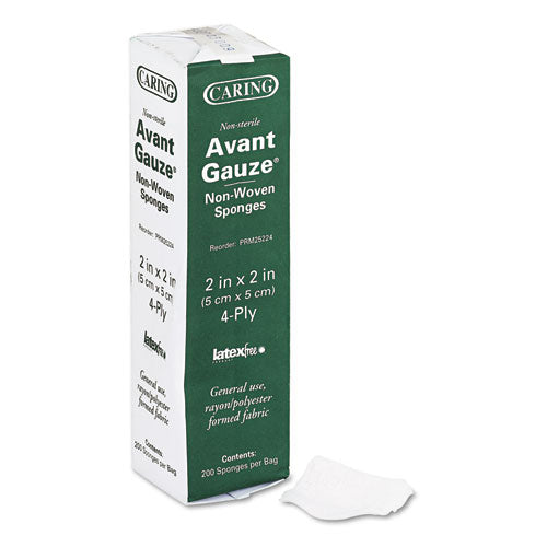 Medline PRM25224 Gauze Sponges, Non-Sterile, 4-Ply, 2 X 2, 200/box