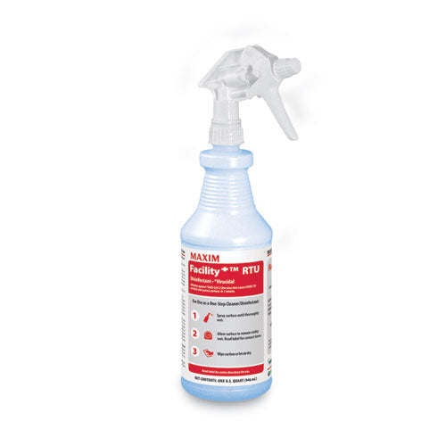 Maxim 046400-86 Facility+ Rtu Disinfectant, Unscented, 192 Oz, 6/Carton
