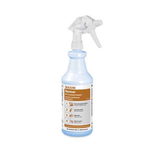 Maxim 071200-86 Banner Bio-Enzymatic Cleaner, Safe-to-Ship, Fresh Scent, 32 oz Bottle, 6/Carton