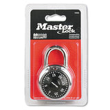 Master Lock 1500D Combination Lock, Stainless Steel, 1.87" Wide, Silver