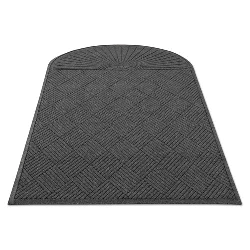 Guardian EGDSF040804 Ecoguard Diamond Floor Mat, Single Fan, 48 X 96, Charcoal