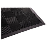 Guardian PARQUET2X3 Parquet Wiper Scraper Mat, 24 X 36, Black
