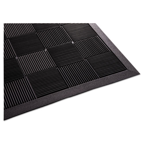Guardian PARQUET2X3 Parquet Wiper Scraper Mat, 24 X 36, Black
