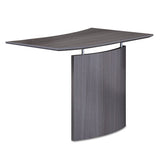 Safco MNBDGLLGS Medina Laminate Bridge, Left-Hand, 48w X 24d X 29.5h, Gray Steel