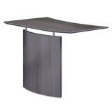 Safco MNBDGRLGS Medina Laminate Bridge, Right-Hand, 48w X 24d X 29.5h, Gray Steel